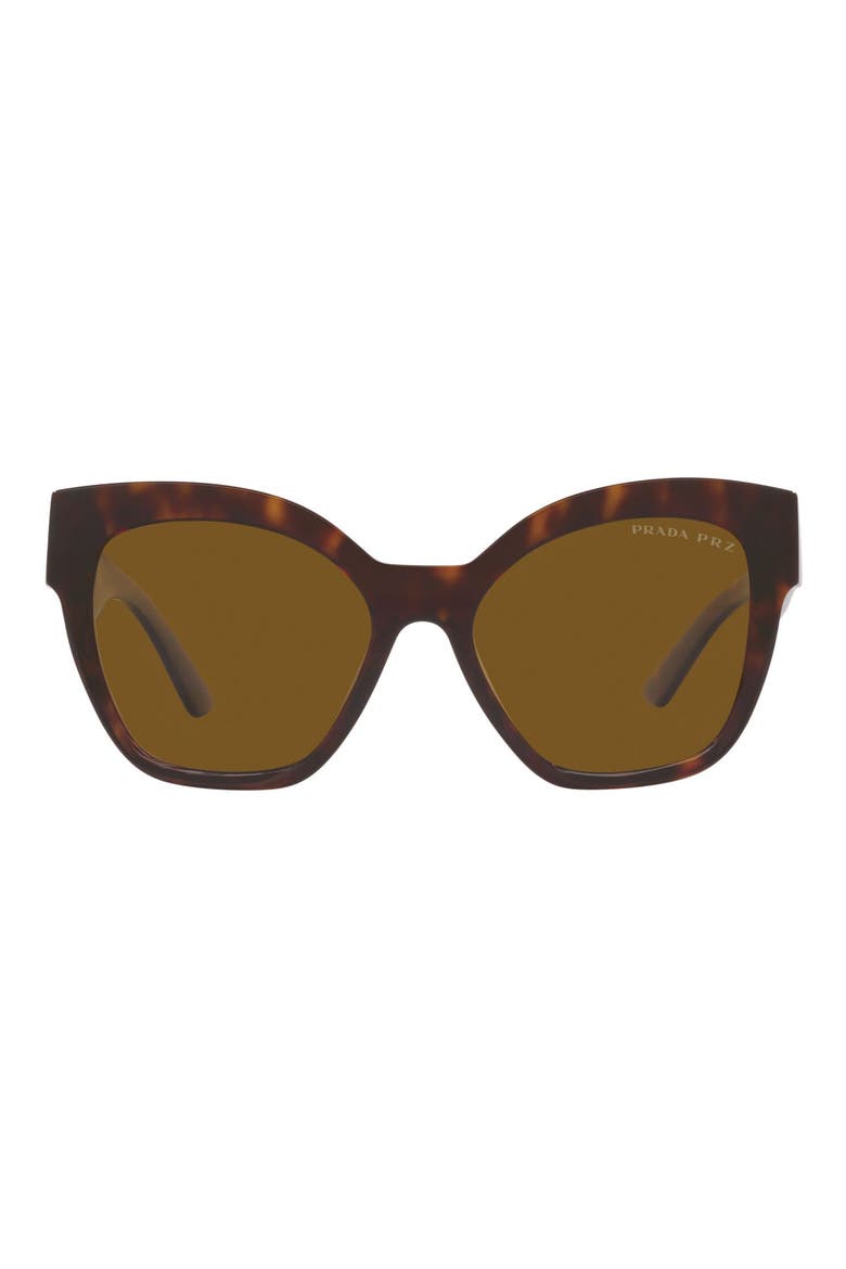 54mm Polarized Irregular Sunglasses, Main, color, TORTOISE