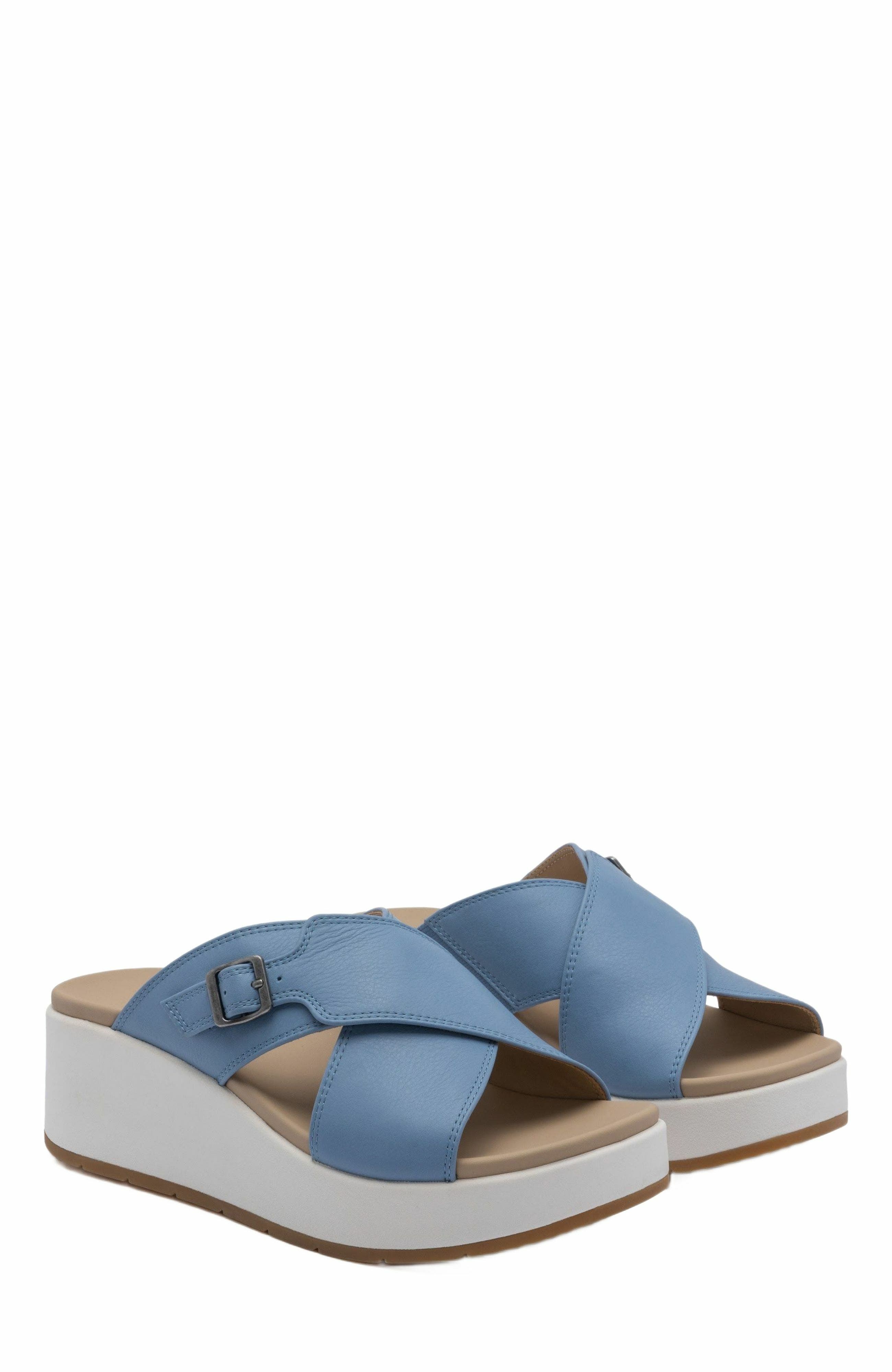 Solstice Cross Slide, Alternate, color, Denim - Regular