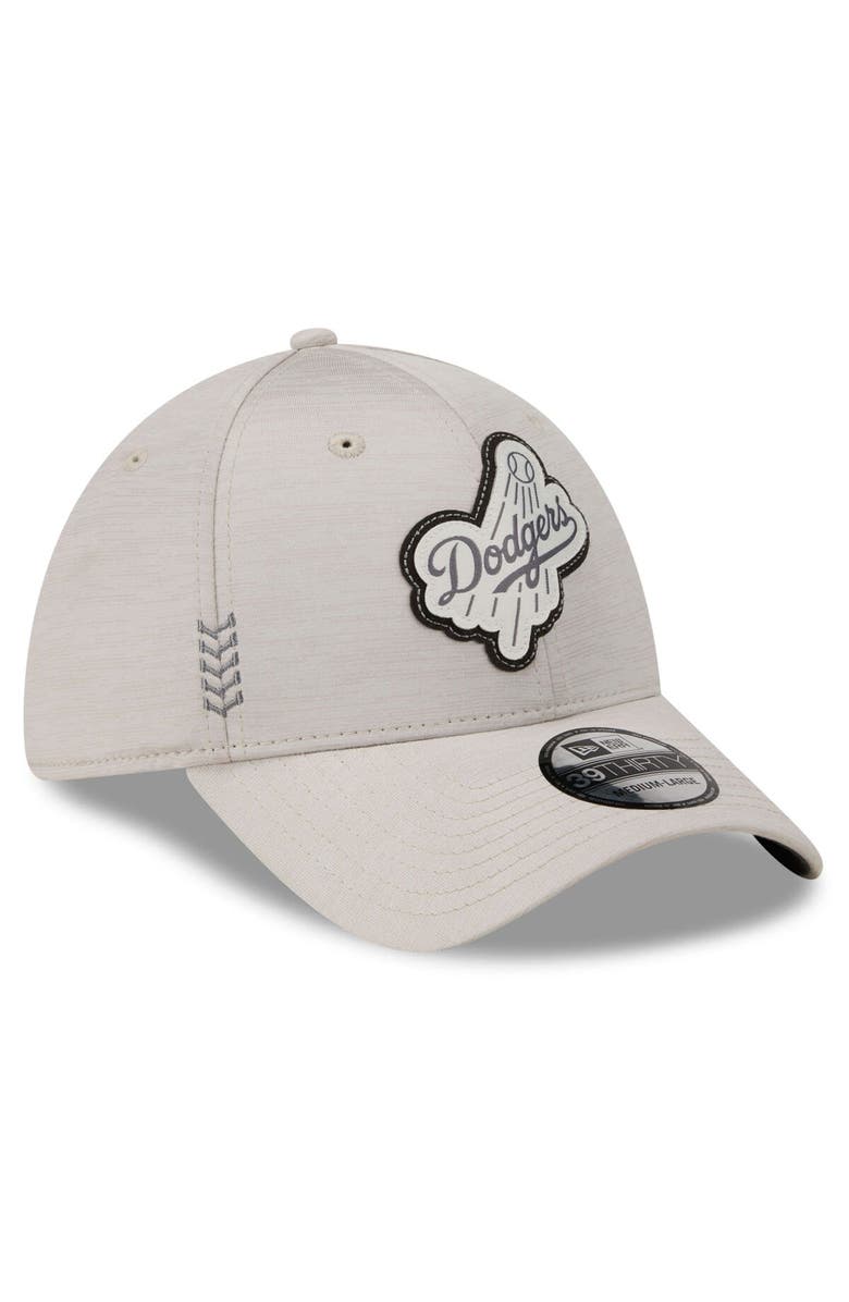 New Era Men's New Era Cream Los Angeles Dodgers 2024 Clubhouse 39THIRTY Flex Fit Hat, Alternate, color, Cream