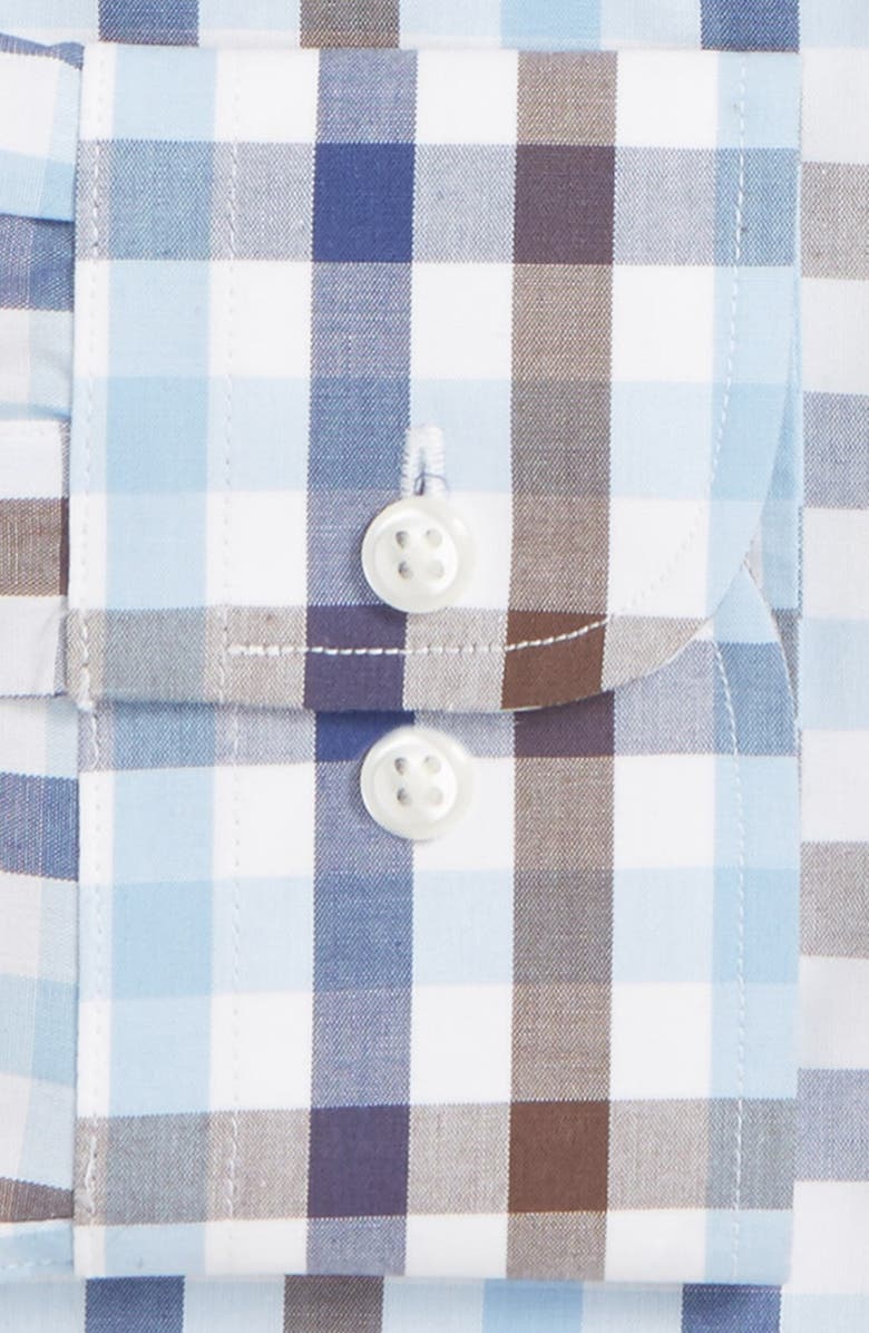 NORDSTROM MEN'S SHOP Extra Trim Fit Non-Iron Check Dress Shirt, Alternate, color, 