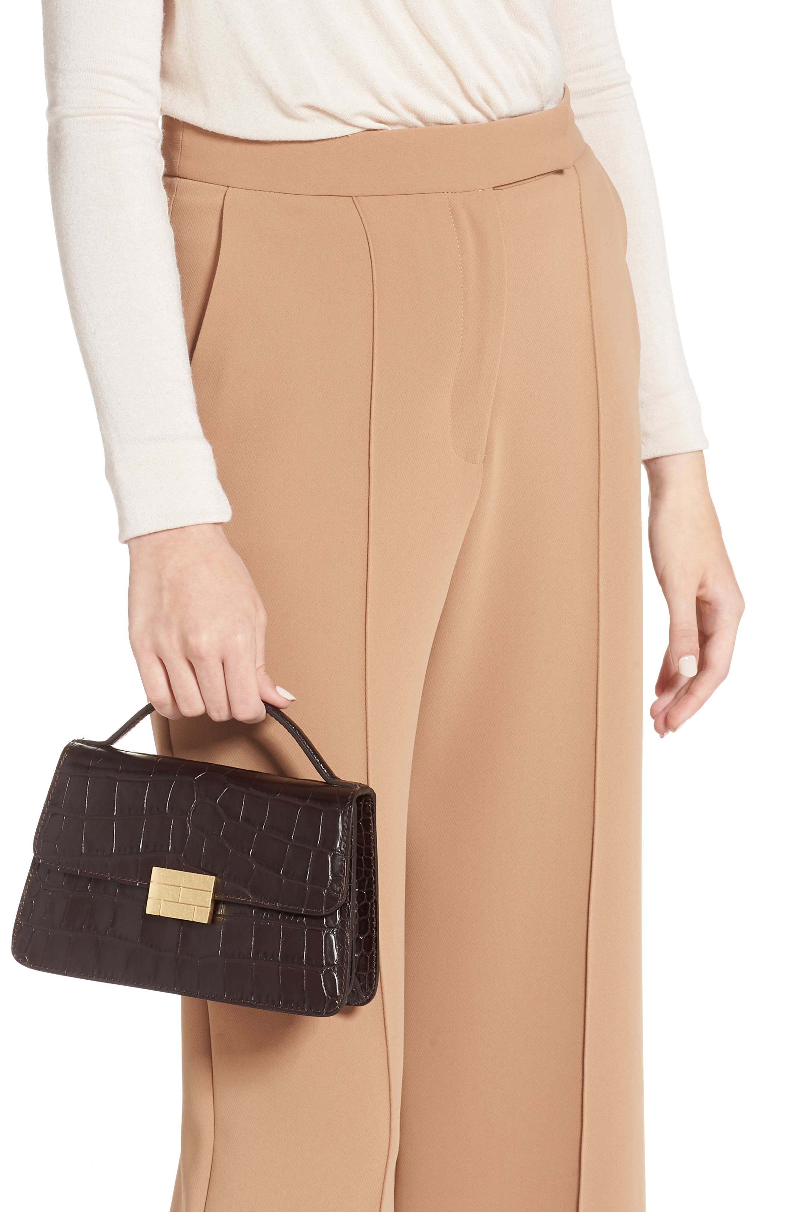 FRAME Le Signature Small Leather Crossbody Bag, Alternate, color, 