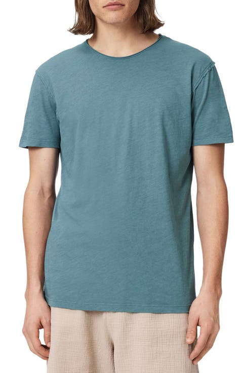 Figure Roll Neck Cotton T-Shirt