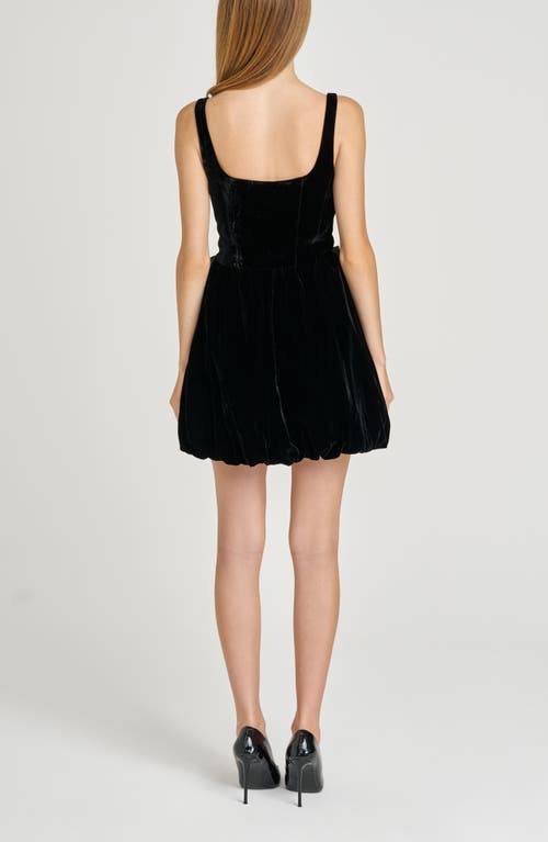 Wayf Brielle Bubble Velvet Minidress In Multi