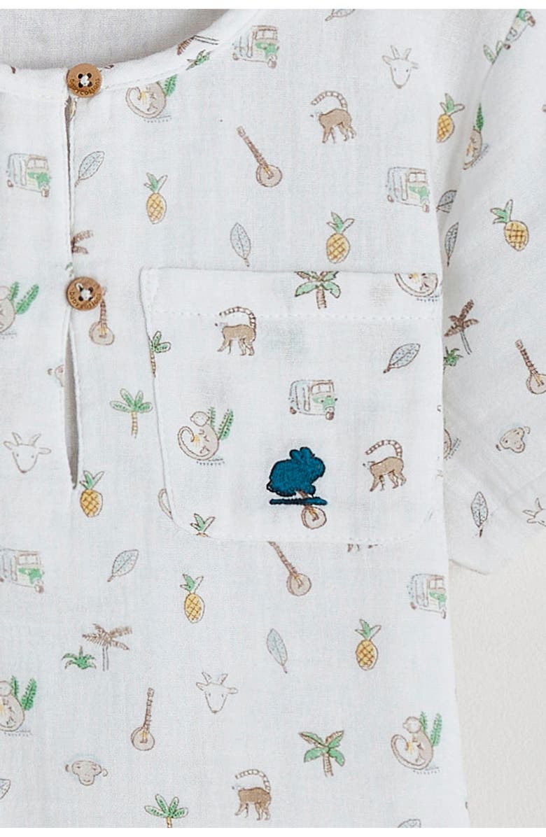 Babycottons Premium Cotton Kanu Shirt for Toddler, Alternate, color, Off White