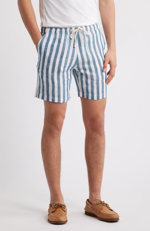 ALEX CRANE Bo Linen Drawstring Shorts in Bigwave  product