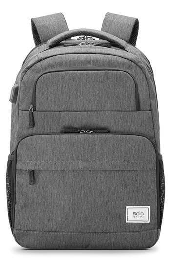 Solo New York Discover Backpack In Gray/black