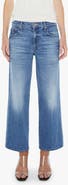 MOTHER The Maven Mid Rise Ankle Wide Leg Jeans