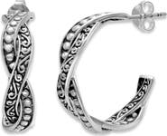 SAMUEL B. Woven Hoop Earrings