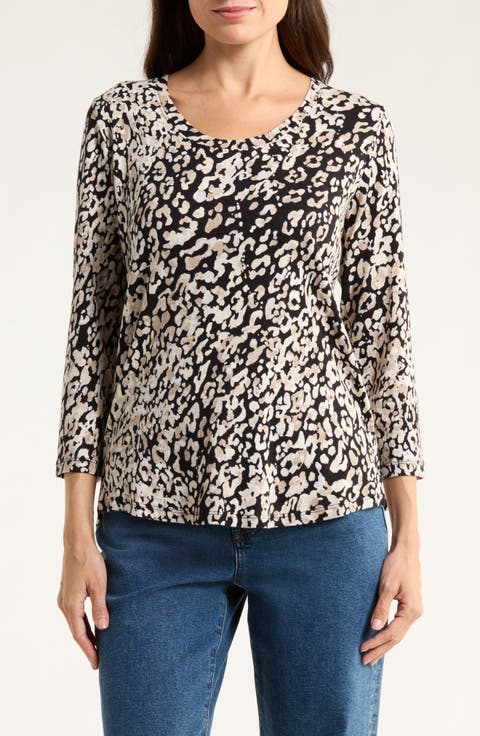 Ashby Isles Leopard Print Cotton Top