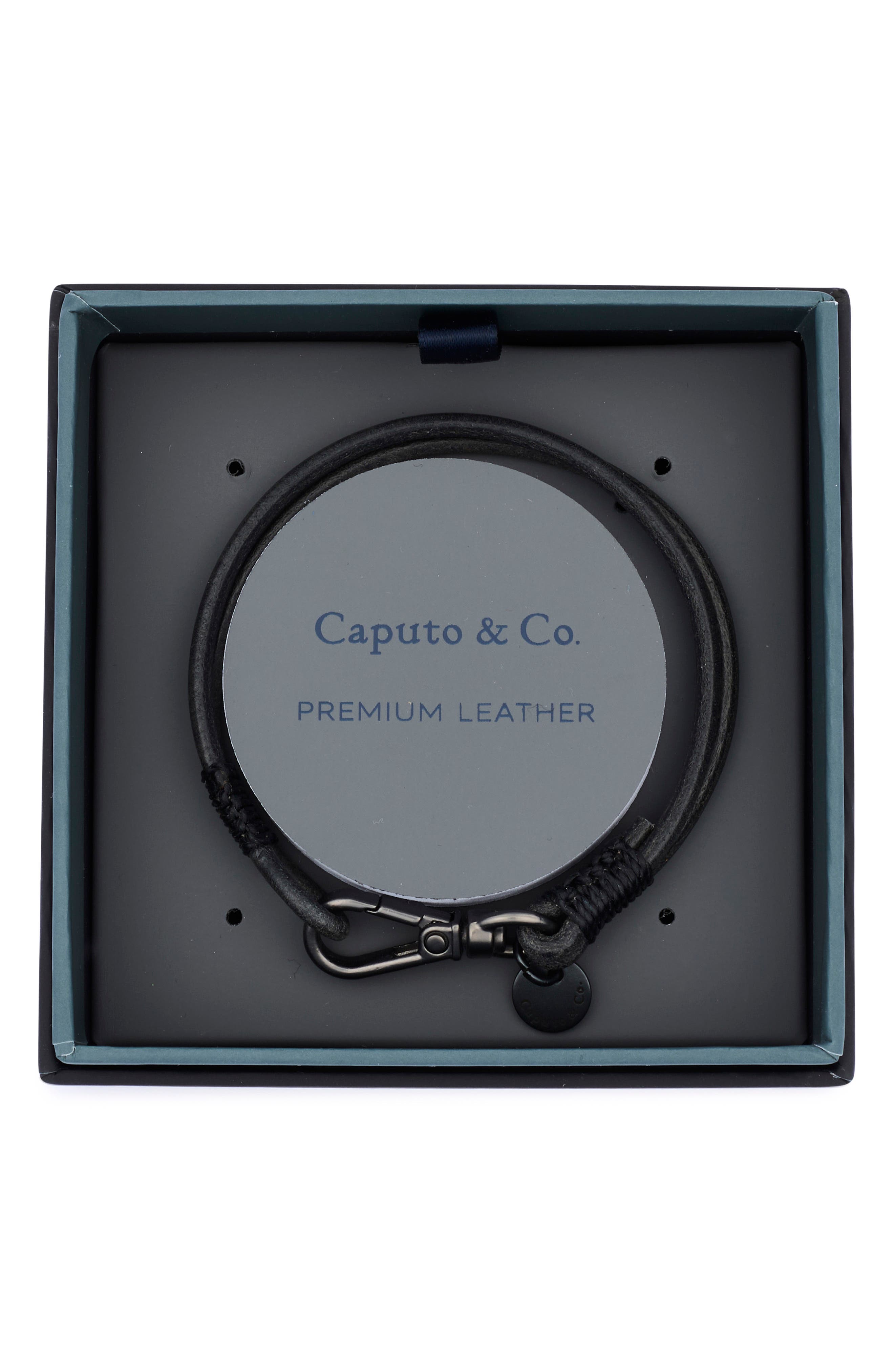 Caputo & Co. Men's Swivel Craftman Leather Bracelet