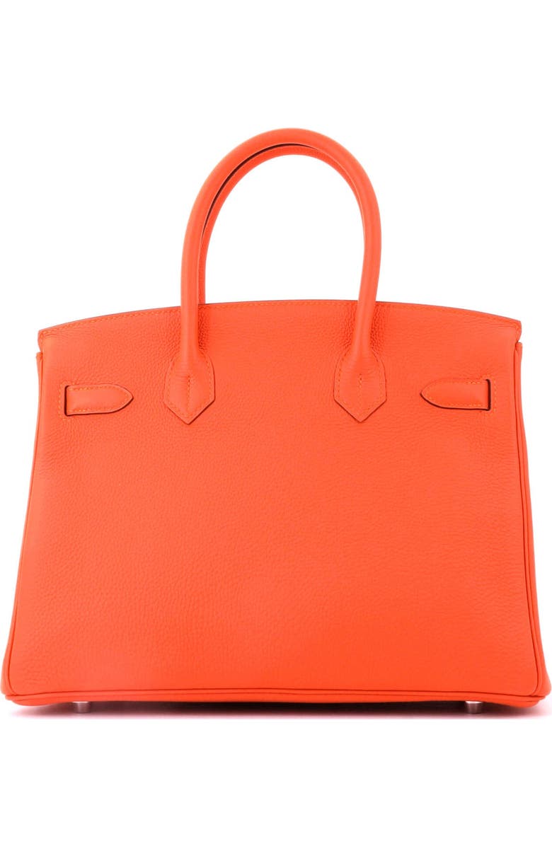 Pre-Owned Hermes Birkin Handbag Orange Togo with Palladium Hardware 30, Alternate, color, Feu