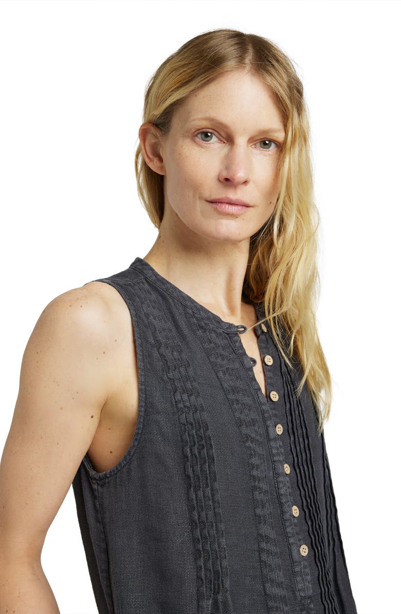 Isha Linen Denim Shift Dress