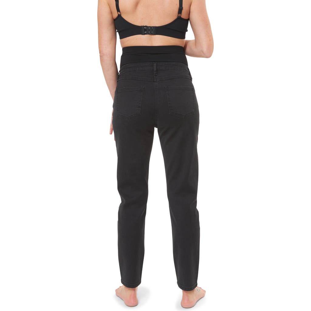 Ripe Maternity Hunter Over Bump Crop Jean In Black
