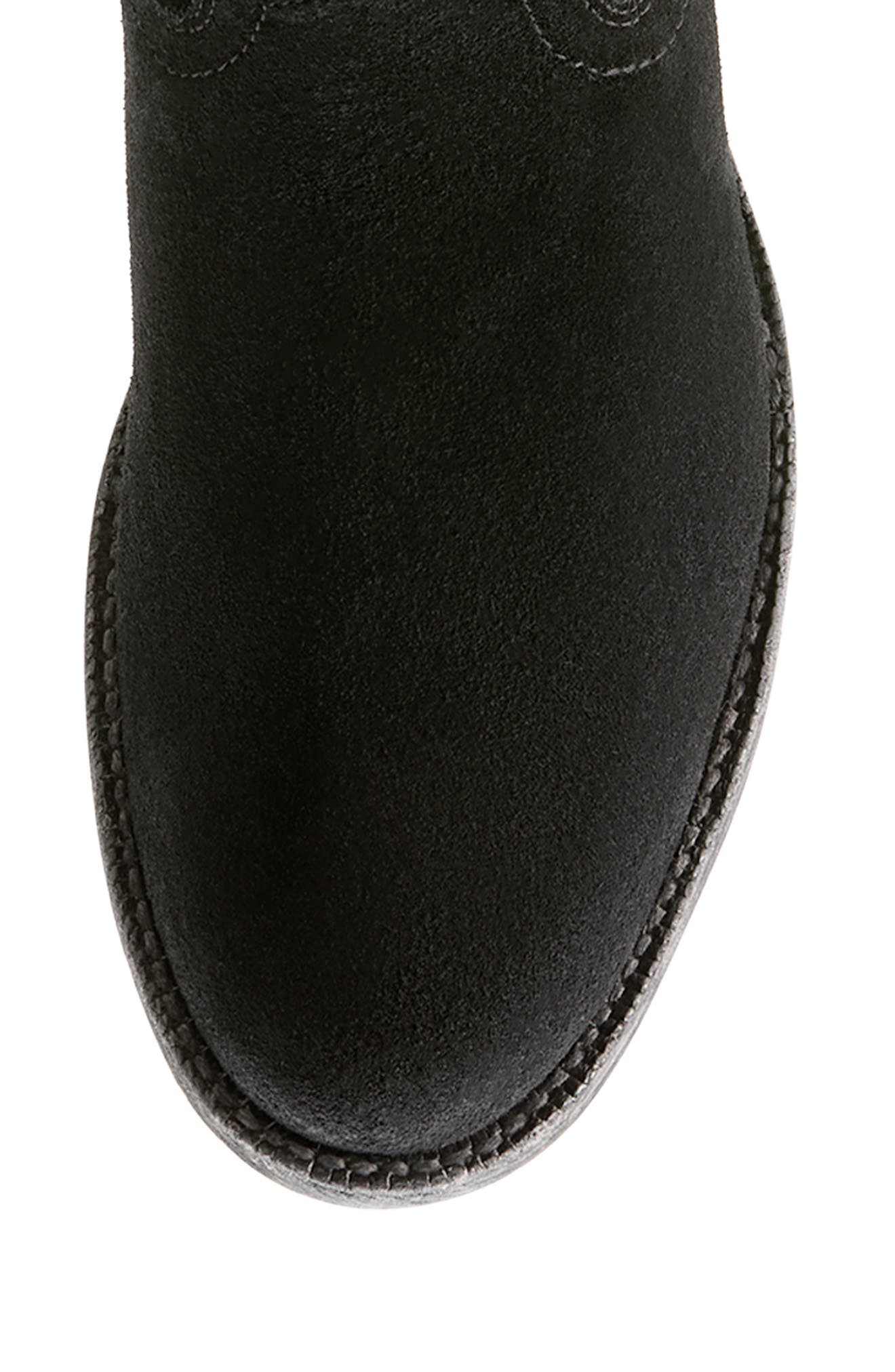 Ariat Downtown Stonewash Suede Cowboy Boot, Alternate, color, Stonewashed Black Suede