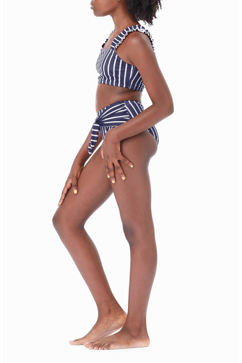 Habital Kids' Stripe Two-Piece Swimsuit, Alternate, color, NAVY