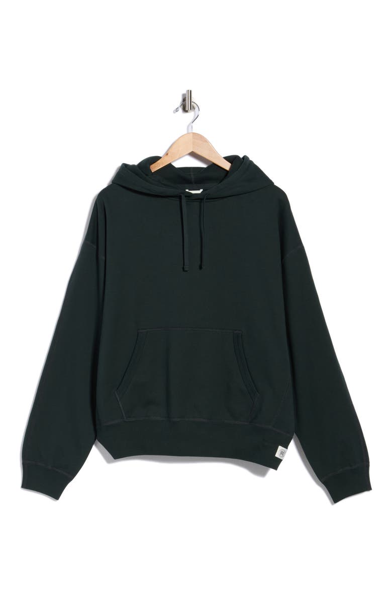 Midweight Terry Relaxed Hoodie, Alternate, color, PETROL