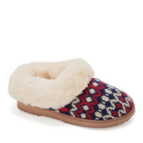 Hannah Festive Knit Clog Slipper (Women)