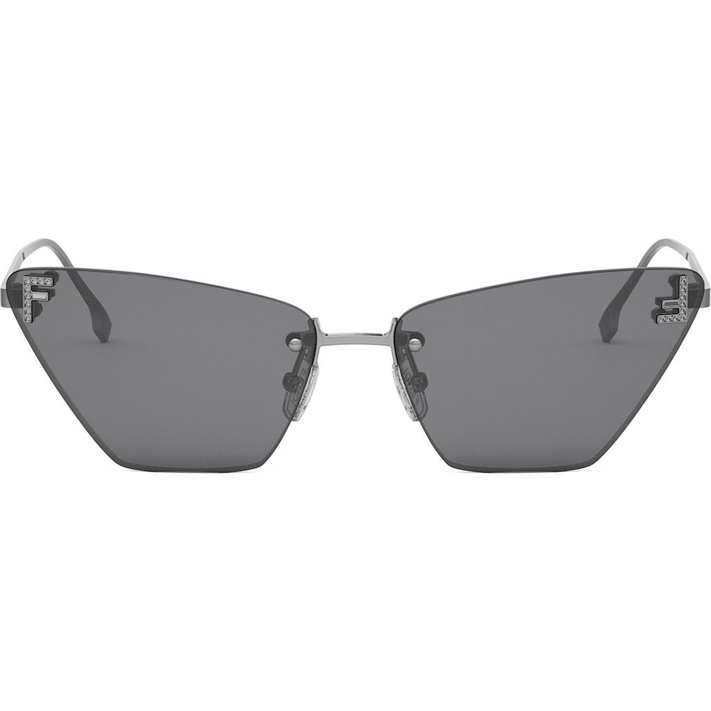 Fendi First Crystal 57mm Cat Eye Sunglasses