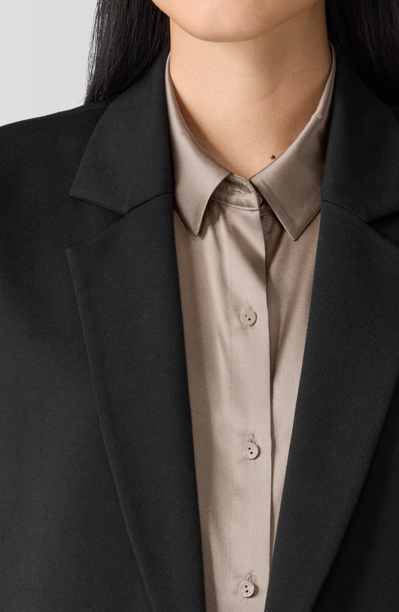 Eileen Fisher Notched Lapel Ponte Blazer, Alternate, color, 