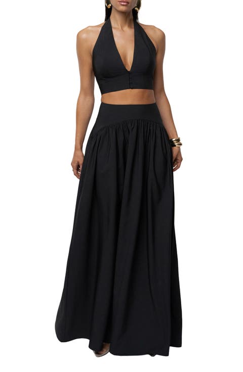 Haven Halter Crop Top & Maxi Skirt Set