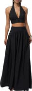 JLUXLABEL Haven Halter Crop Top & Maxi Skirt Set
