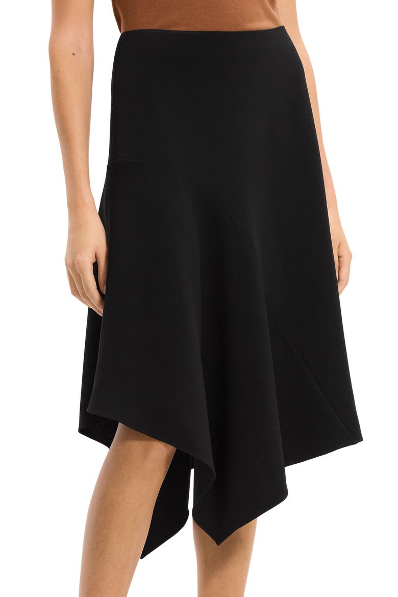 Drape Panel Skirt, Alternate, color, BLACK