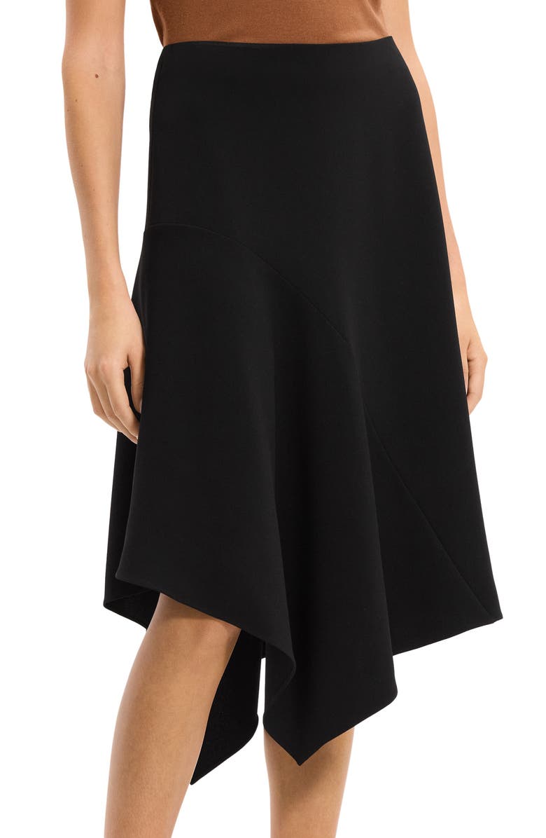 Theory Drape Panel Skirt, Alternate, color, Black