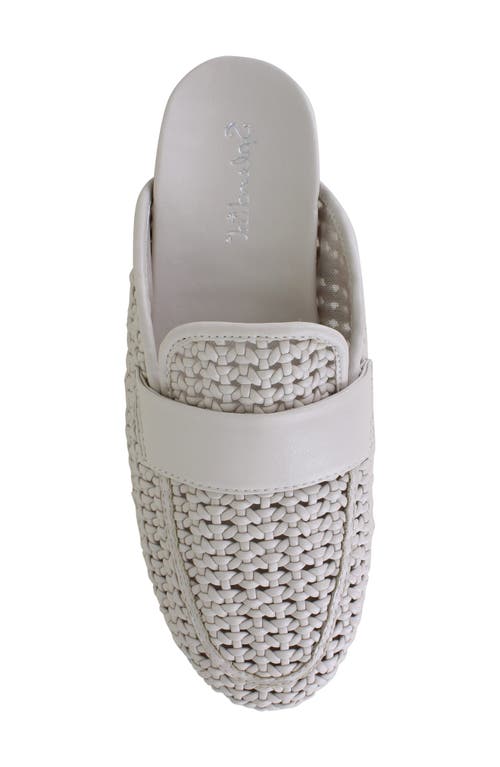 Splendid Sandra Woven Mule In White Sand