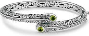 SAMUEL B. Peridot Bypass Bangle Bracelet