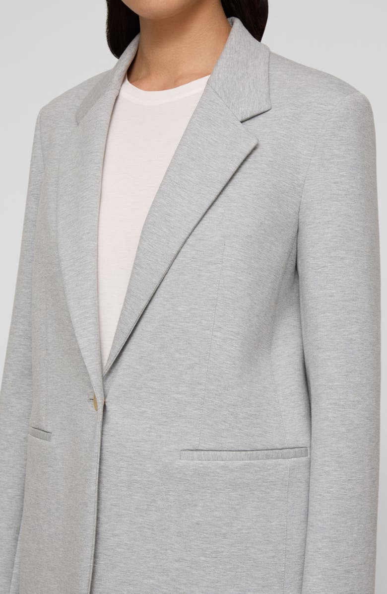 Lafayette 148 New York Scuba Mélange Blazer, Alternate, color, Greystone Melange