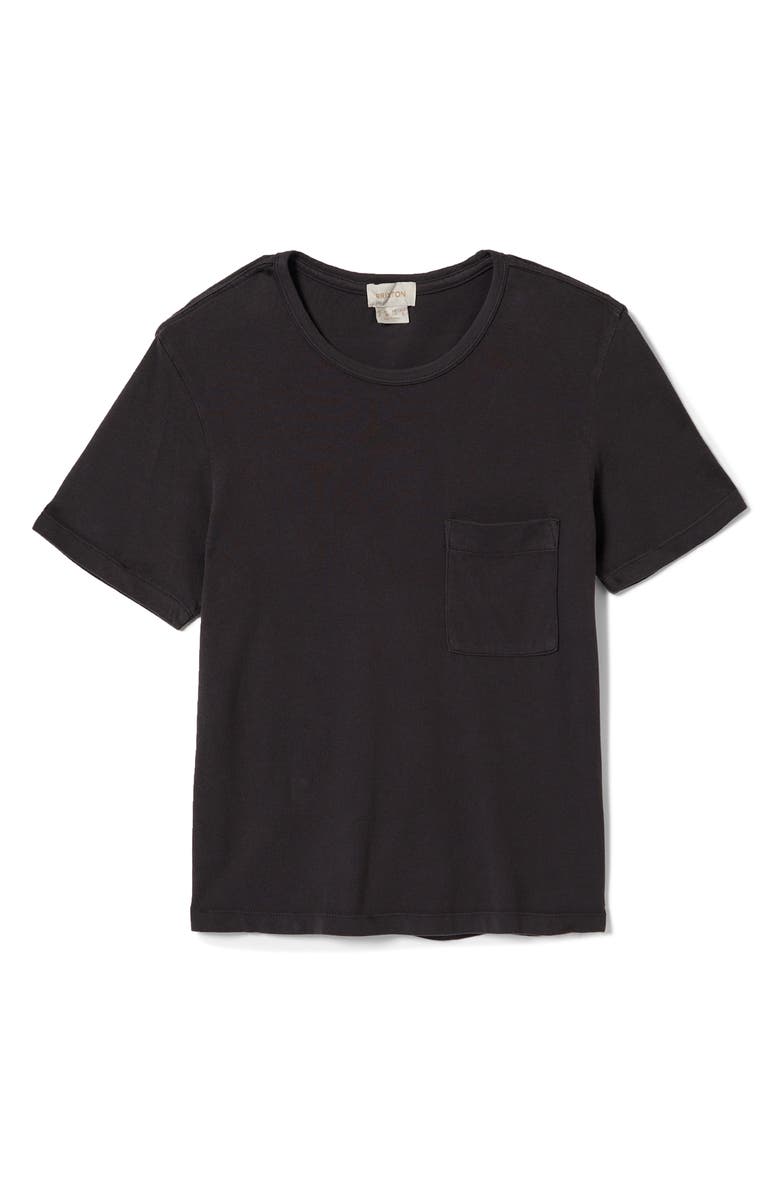 Brixton Carefree Organic Cotton Pocket T-Shirt, Main, color, Black