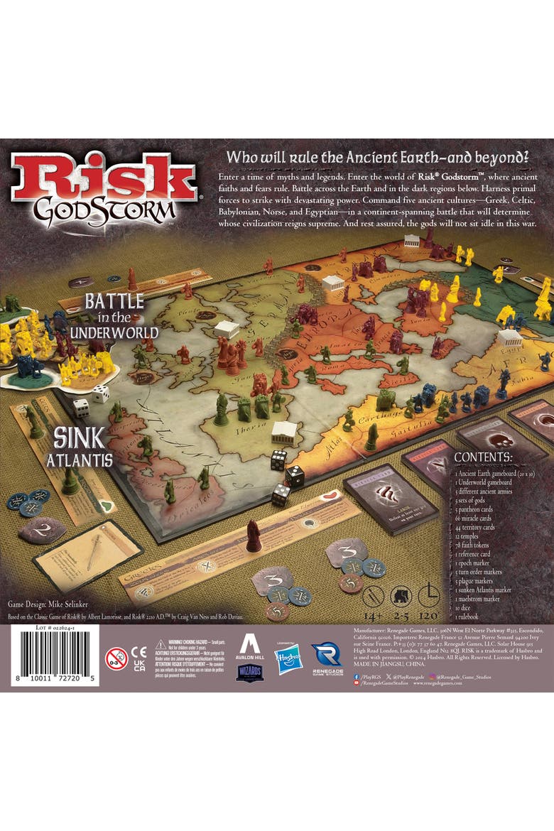 Risk Godstorm Command 5 Cultures, Strategy Game, Alternate, color, Multicolored