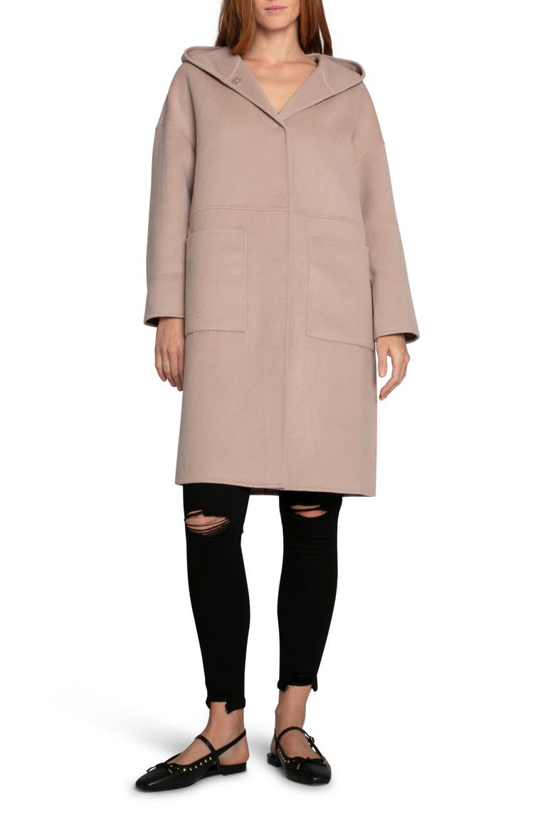 Sunday Morning Wool Blend Coat, Main, color, SAND