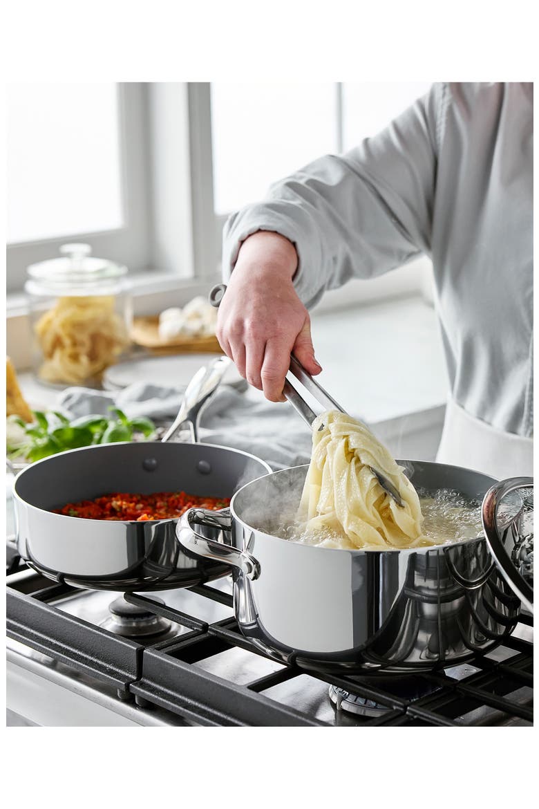 Valencia 11-Piece Stainless Steel Cookware Set, Alternate, color, STAINLESS STEEL
