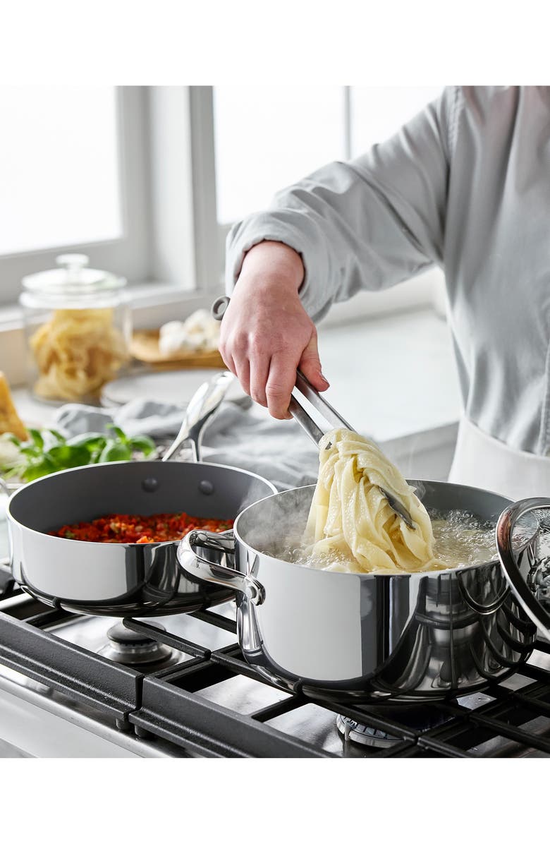 GreenPan Valencia 11-Piece Stainless Steel Cookware Set, Alternate, color, Stainless Steel