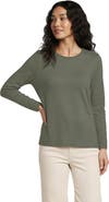 Lands' End Supima Cotton Long Sleeve Crewneck T-Shirt