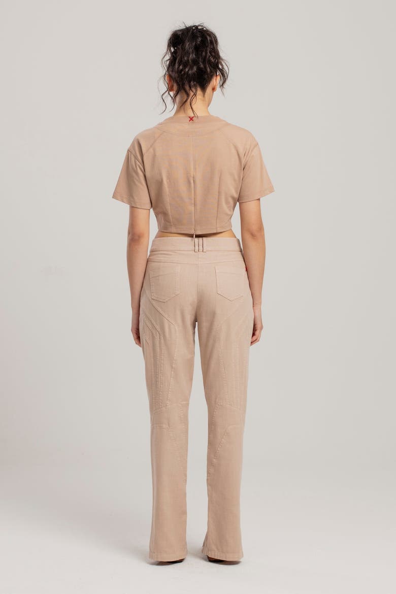 Linen Blend Free Heaven Boomerang Linen Pant, Alternate, color, Beige