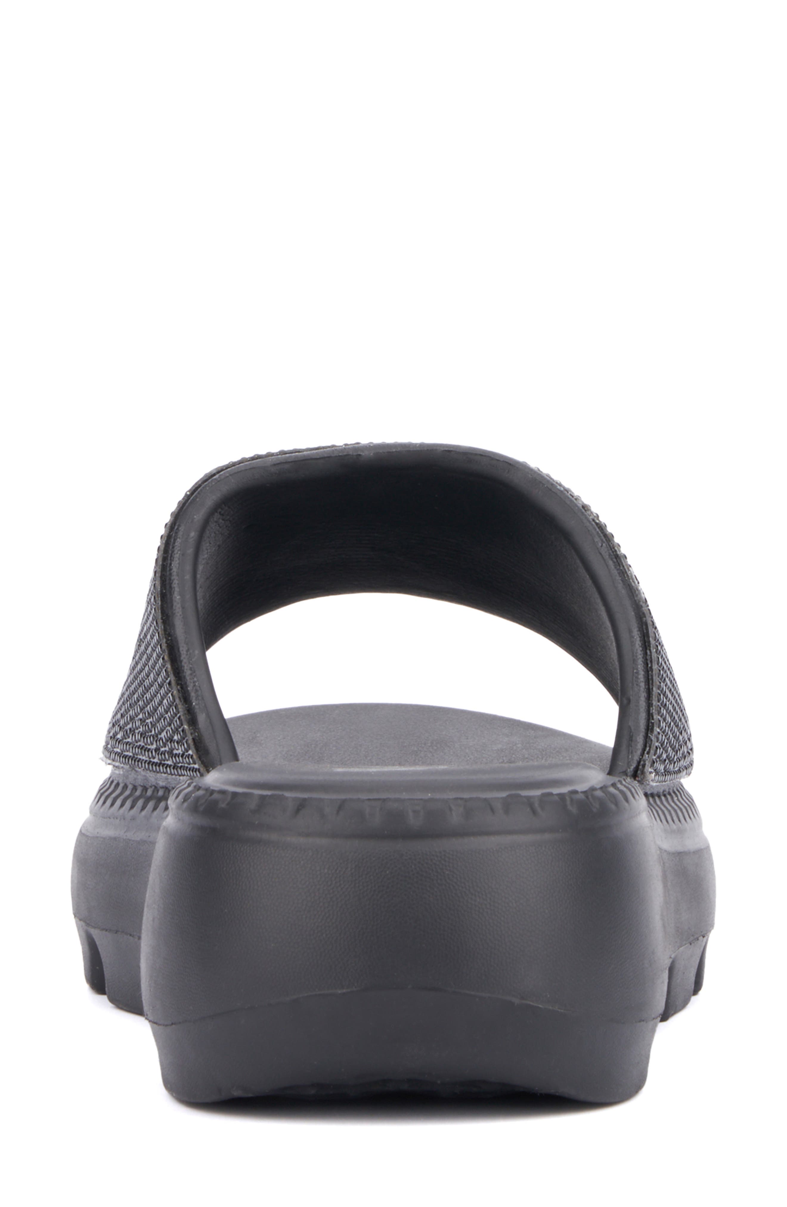 OLIVIA MILLER Glitter Gaze Platform Slide Sandal, Alternate, color, 