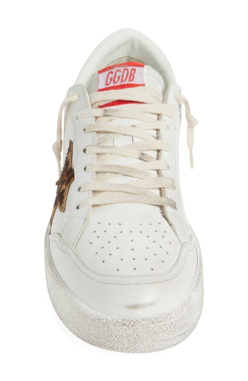 Golden Goose White Leather Ballstar 2 Sneakers In Multi
