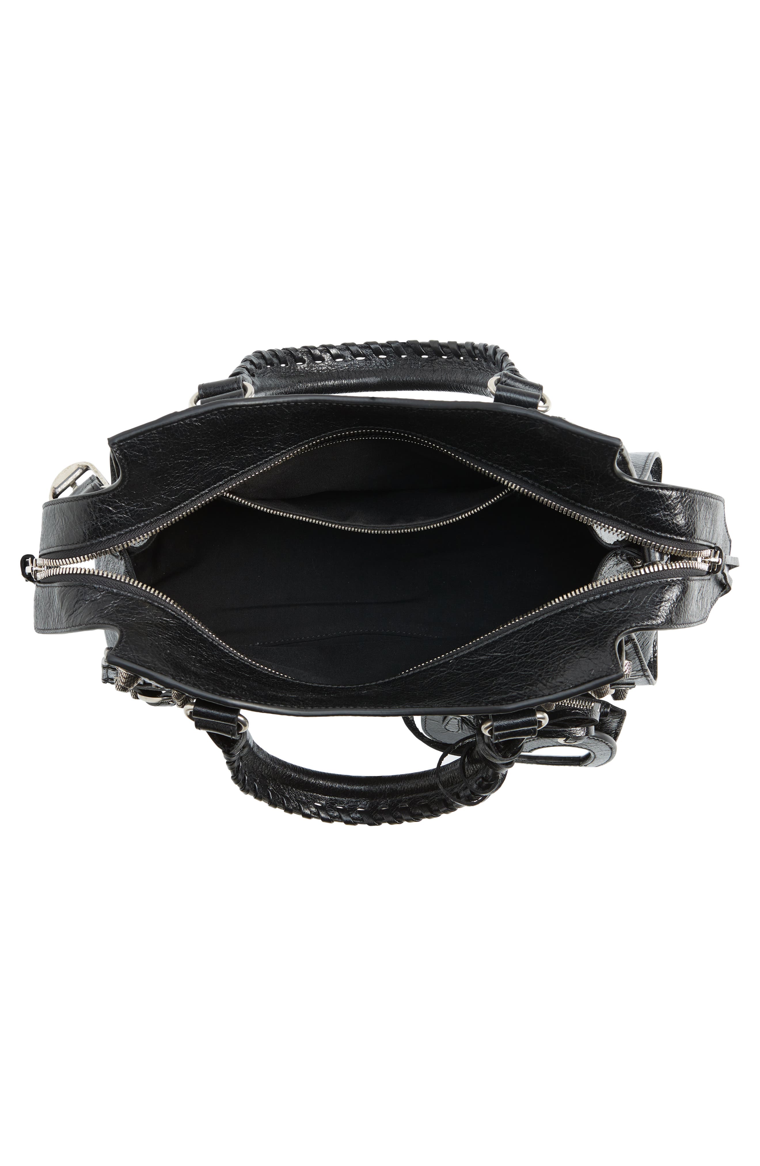 Balenciaga Small Neo Cagole Leather Shoulder Bag, Alternate, color, 