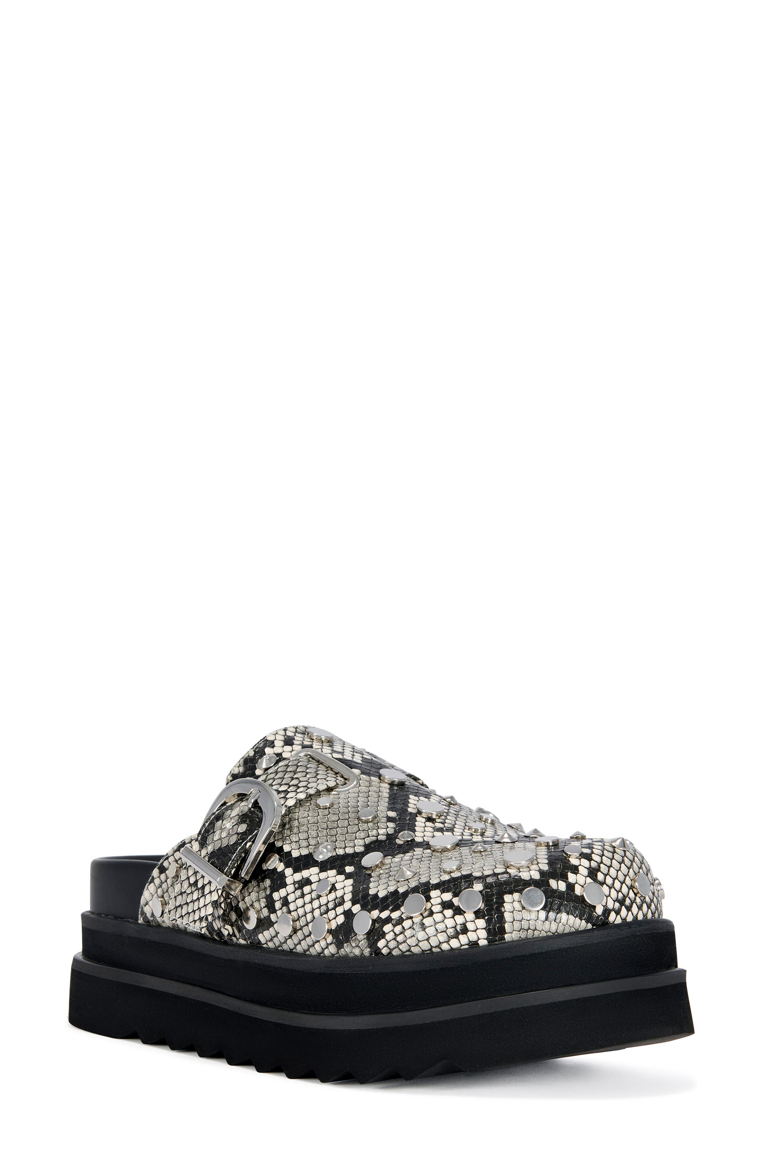 Billie Platform Mule, Main, color, WHITE MULTI