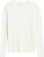 Treasure & Bond Long Sleeve Cotton Blend Rib T-Shirt