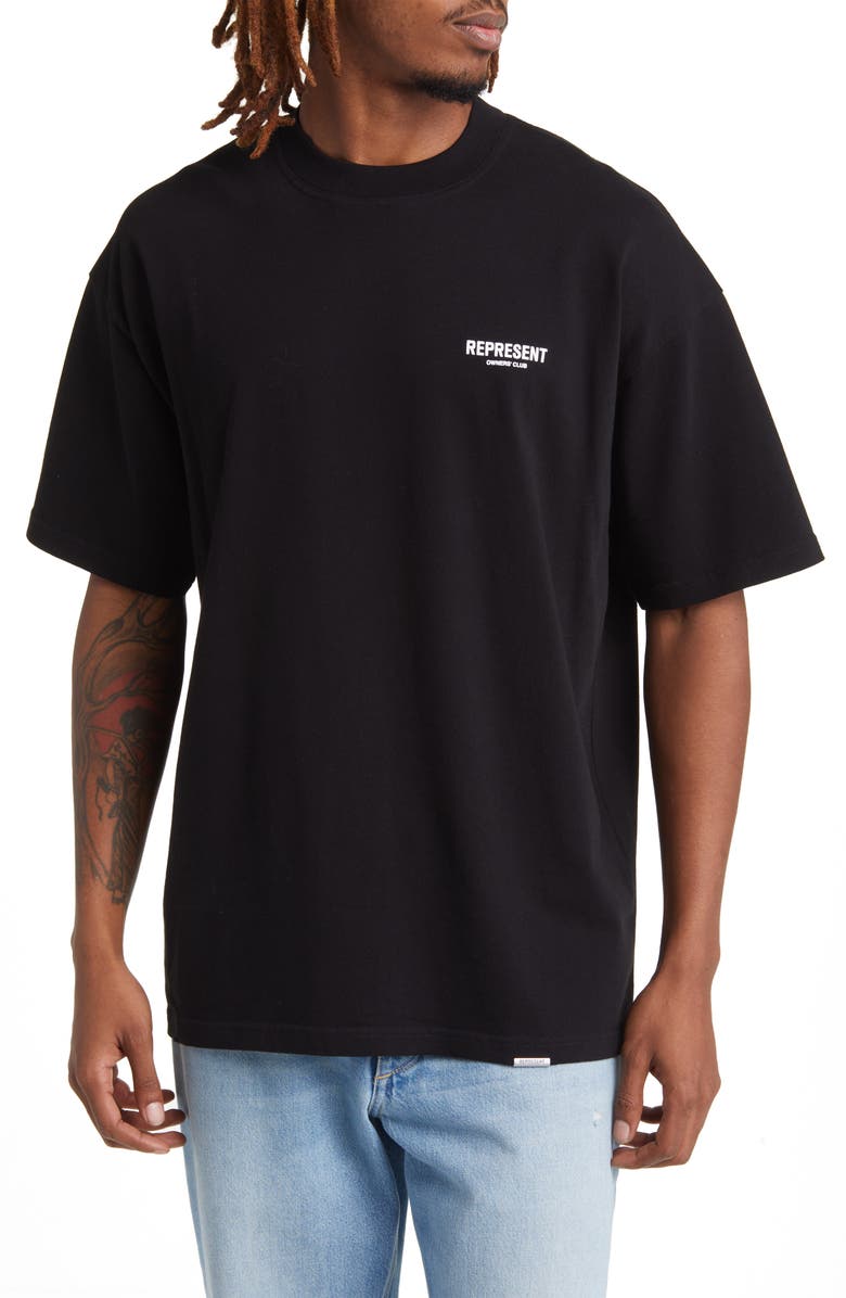 Represent Owners' Club Cotton Logo Graphic T-Shirt, Main, color, 