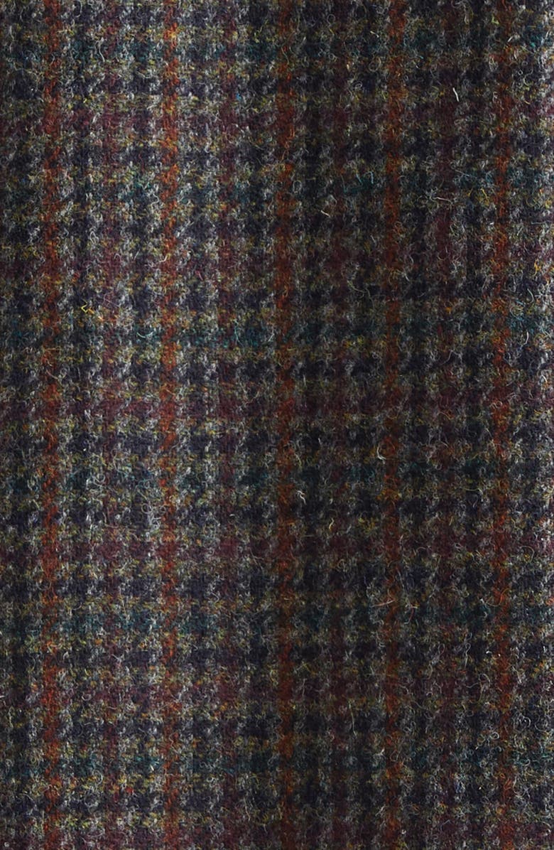 De Bonne Facture Forest Houndstooth Wool Tweed Jacket, Alternate, color, Navy Houndstooth