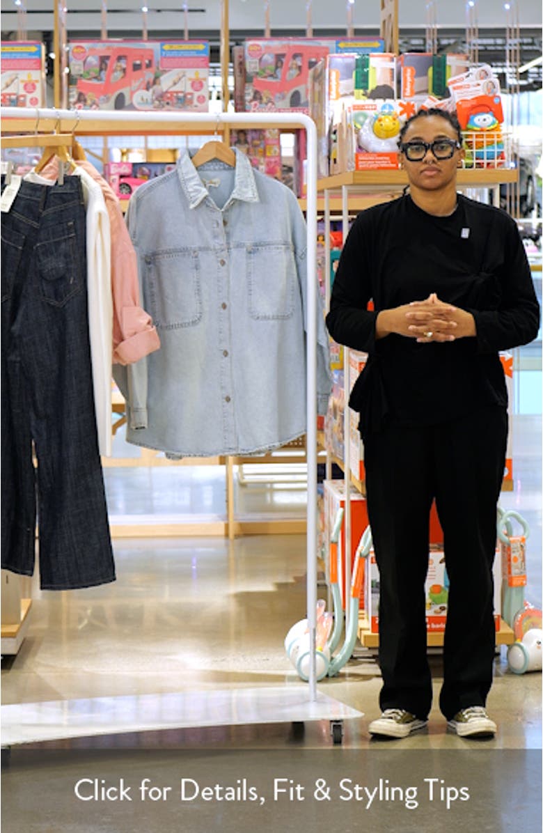 Molly Oversize Denim Shirt Jacket, sales video thumbnail
