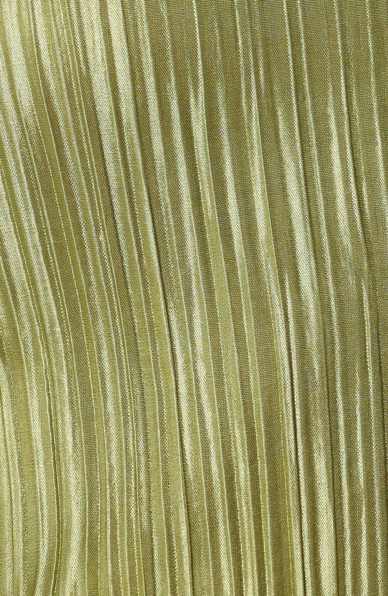 Petal & Pup Melody Plissé Maxi Dress, Alternate, color, Olive