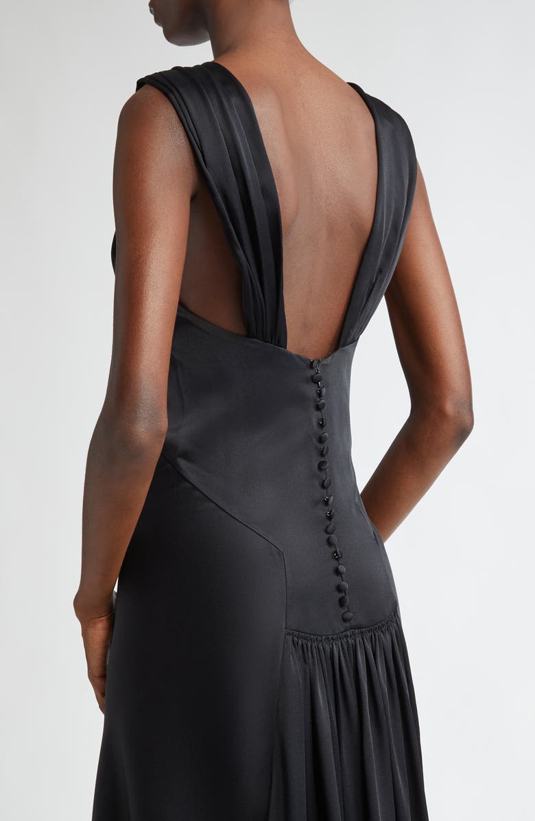 Michael Kors Collection Bias Cut Satin Charmeuse Gown, Alternate, color, 