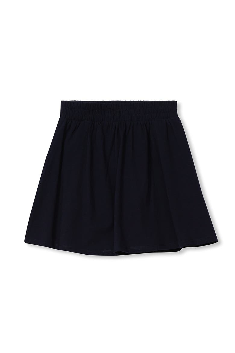 Girls Smocked Skort, Main, color, True Navy