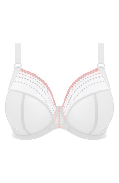 Elomi Matilda Full Figure Underwire Plunge Bra In White