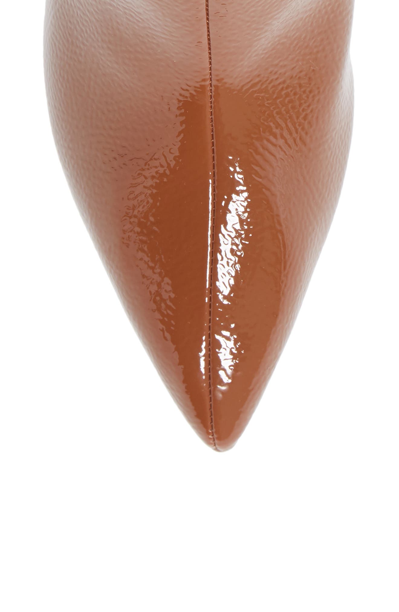 Elaria Pointed Toe Bootie, Alternate, color, COGNAC PATENT